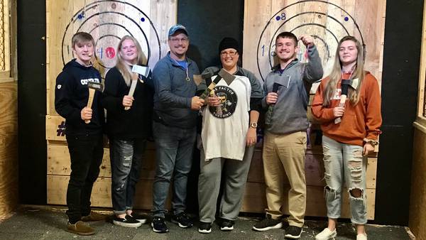 Test Your Skills Off Route 66 At Plainfield’s Axe Factor Throwing